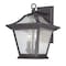 Homeroots XL Matte Black Birdhouse Shape Outdoor Wall Light 398368 - alternate 3
