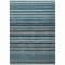 Homeroots 5' X 8' Teal Blue Sky Blue And Gray Striped Washable Indoor Outdoor Area Rug 577812 - alternate 4