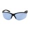Bouton Optical Semi-Rimless Safety Glasses with Black Frame, Light Blue Lens and Anti-Scratch Coating 250-21-0403 - alternate 2