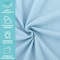 Arkwright Home Cozy Soft Polar Fleece Throw 50x60 Light Blue (12pk), 12PK FLC-PLR-5060-LB - alternate 4