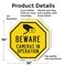 Signmission Beware Cameras in Operation, 10 inch X 10 inch, Aluminum Metal Signs, 2PK OC-A-2PACK-10-23 - alternate 4