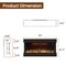 Edendirect 50 in. 5120BTU Wall Mount Electric Fireplace, 750W/1500W, Heat 400 sq. ft, Blower Heat, Remote ZR-TS50ZS-BOX - alternate 5