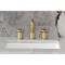Kingston Brass Widespread Bathroom Faucet with Push Pop-Up Drain, Brushed Brass KS1417RNX - alternate 6
