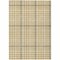 Homeroots 9' X 12' Gold Gray And Beige Plaid Washable Indoor Outdoor Area Rug 601480 - alternate 6