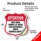Signmission 24 Hour Surveillance Shield Sign Attenti, 12 inch X 12 inch, Vinyl Decal, 2PK SHI-D-2PACK-12-352 - alternate 4