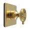 Kingston Brass Single-Handle Three-Way Diverter Valve with Square Trim Kit, Brushed Brass KS3047RX - alternate 1