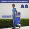 Wrightmaster 880 lb. Capacity 4-Wheel Steel Standard Duty Platform Truck - Blue, Folding Push Cart ZR-B1-400 - alternate 6