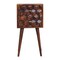 Homeroots 24" Brown Solid Wood Two Drawer Nightstand 701737 - alternate 1