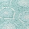 Homeroots 8' Turquoise Teal Blue And Ivory Round Medallion Washable Indoor Outdoor Area Rug 587772 - alternate 4
