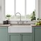 Whitehaus Collection 36 in Reversible Single Bowl Fireclay Kitchen Sink with Grid WHRP3618-W - alternate 6