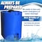 Waterprepared 55 Gallon Blue Water Storage Tank WW-55 BLUE DS - alternate 2