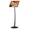 M&T Displays Pedestal Sign Holder Restaurant Menu Board Floor Standing 11 x 17 Black UCUMBB0517x2000 - alternate 3