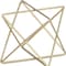 Homeroots 6" Gold Metal Open Geometric Tabletop Sculpture 635381 - alternate 5
