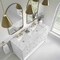 James Martin Vanities Breckenridge 60 in. Double Vanity, Bright White, w/ 3 CM Carrara Marble Top 330-V60D-BW-3CAR - alternate 3