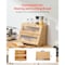 Vevor Bread Box for Kitchen Counter Large Capacity Bamboo Storage Container Natural SX001 - alternate 2