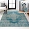 Jonathan Y Regis Bohemian Medallion Non-Slip Machine-Washable Teal/Cream 3 ft. x 5 ft. Area Rug WSH107B-3 - alternate 1