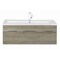 Cutler Trough Collection 42 in Wall Mount Modern Bathroom Vanity - Organic FV-TR-ORGANIC42 - alternate 1