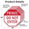 Signmission Private Do Not Enter, 10 inch X 10 inch, Aluminum Metal Signs, 5PK OC-A-5Pack-10-137 - alternate 4