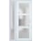 Vdomdoors Front Exterior Prehung FiberGlass Door Frosted Glass / Manux 8552 White Silk / Sidelight Exterior W MANUX8552EXD-WS-W30+12 x H80-RH - alternate 4