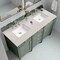 James Martin Vanities Brittany 60" Dbl Vanity, Smokey Celadon, w/ 3 CM Siberian Silestone Top w/FreePower Wireless Charger 650-V60D-SC-FSFR - alternate 6