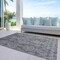 Homeroots 3' X 5' Gray And Pewter Damask Washable Indoor Outdoor Area Rug 616526 - alternate 6