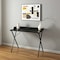 Homeroots 39" Black Wood and Metal X-Shape Computer Desk 568032 - alternate 7