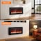 Edendirect 30 in. 750/1500W Wall Mount Electric Fireplace in Black, LED with 12-Colors, Timer ZR-EF30R - alternate 6