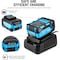 Neiko Cordless Rotary Hammer Drill, Includes 20-Volt Li-ion Rechargeable Battery, Fast Charger 10882A - alternate 3