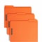 Zoro Select Pressboard Folder, Fastener, Orange, PK50 12540 - alternate 1