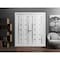 Sartodoors Sliding Closet Double Bi-fold Doors White Solid Core Modern Interior QUADRO4088DBF-NOR-72 x 84 (4* 18x84) - alternate 4