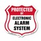 Signmission Security Alarm Shield Sign Protected By, 18 inch X 18 inch, Plastic Sign, 2PK SHI-P-2PACK-18-460 - alternate 1