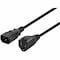 Monoprice Power Adapter Cord Cable, Black, 1 ft. 1302 - alternate 1