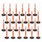 Jrex Safety 42 in Ring Loop Orange Traffic Delineator Post with 13 LB PVC Base, 24PK DLRB-JR-ORG-42-24PK - alternate 1