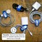 Grizzly Supply Cinch Strap, 5 in L, 0.75 in W, Hook and Loop Closure, Reusable, Blue, 10PK GS-HLCS5-Blue - alternate 9