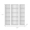 Homeroots Set of Three White Wood Five Tier Modular Bookcase, 3PK 546619 - alternate 4