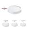 Smarty Had A Party 14 in White Round Plastic Trays, 25PK 9924WH-CASE - alternate 4