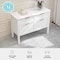 Martha Stewart Hutton Shaker Style Home Office 4 Drawer Lateral File Cabinet in White w/Polished Brass Hardware ZG-ZP-13-WH-GLD-MS - alternate 9