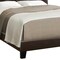 Homeroots Dark Brown Solid Wood Queen Tufted Upholstered Linen Bed Frame with Nailhead Trim 333291 - alternate 4