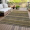 Homeroots 8' X 10' Gold Beige And Wheat Striped Washable Indoor Outdoor Area Rug 577778 - alternate 7