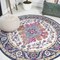 Jonathan Y Bohemian FLAIR Boho Vintage Medallion Blue/Multi 4 ft Round Area Rug BMF106A-4R - alternate 1