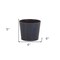Homeroots 6in Blue Recycled Plastic Indoor Outdoor Round Pot Planter 488235 - alternate 3