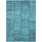 Homeroots 9' X 12' Teal Blue And Aqua Patchwork Washable Indoor Outdoor Area Rug 581621 - alternate 6