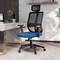 Leisuremod Nift Mesh Ergonomic Swivel Office Chair with Headrest NO62BU - alternate 6