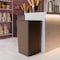 Regal Altair 50 Gallon Square Brown Plastic Trash Can, Heavy Duty Resin Construction ZR-TC-100-SQ50BR - alternate 5