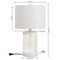 Jonathan Y Alexander 21 in. Modern Designer Metal and Water Glass LED Table Lamp w/USB-A and USB-C Chargin, 2PK JYL4058C-SET2 - alternate 3