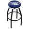 Holland Bar Stool Co 30" Blk Wrinkle Nevada Swivel Bar Stool, Chrome Ring L8B2C30NevaUn - alternate 1