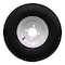 Antego Single Trailer Tire On Rim 570-8 5.70-8 Load C 4 Lug White Wheel A83750201157065708 - alternate 1