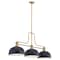 Z-Lite Melange Heritage Brass 3 Light Billiard 725-3HBR-D12MB - alternate 3