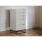 Homeroots 24" Grey Manufactured Wood Five Drawer Chest 473081 - alternate 4