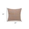 Homeroots 24" Brown Cotton Throw Pillow With Buttons 535250 - alternate 2